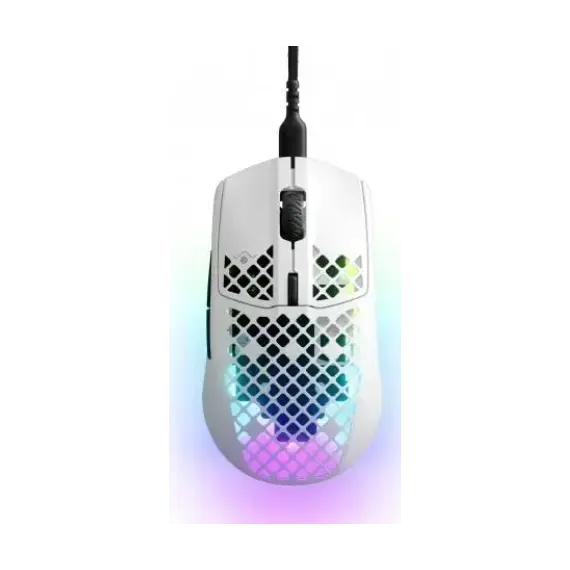 მაუსი SteelSeries Mouse Aerox 3, RGB, USB-A, Snow