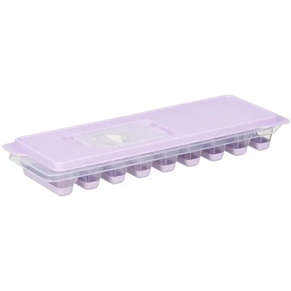 ყინულის ფორმა Ardesto Ice tray with lid Fresh Stick, 27х9.5х3.8cm, silicone, plastic, lilac
