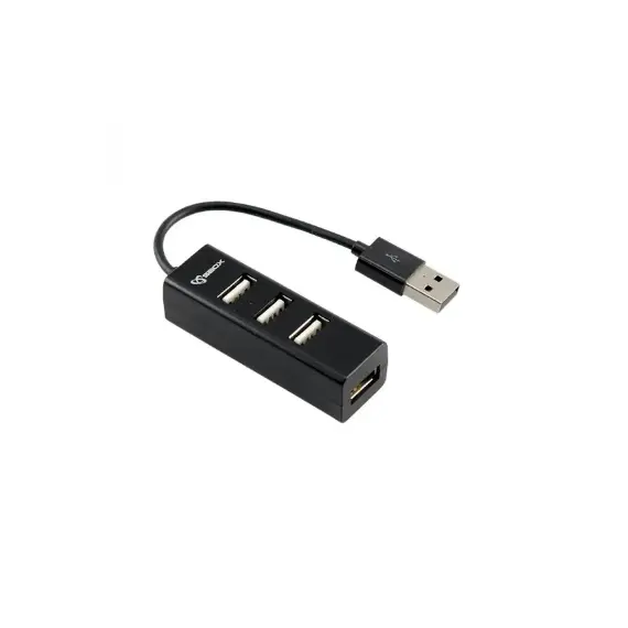 ადაპტერი SBOX H-204 BLACK / USB-2.0 4 PORT