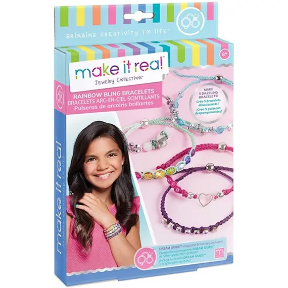 სამაჯურების ნაკრები Make It Real Rainbow Bling Bracelets