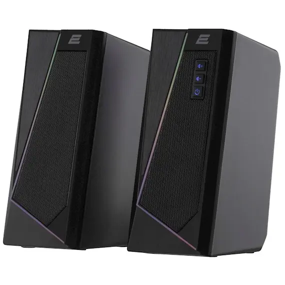 დინამიკი 2E Multimedia speaker  PCS233 RGB, 2.0, USB, Black