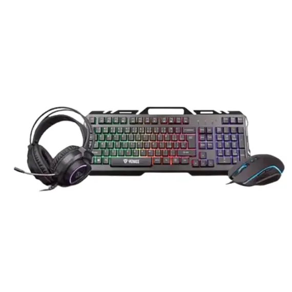 კლავიატურა + მაუსი + ყურსასმენი YENKEE PREMIUM GAMING SET 3in1 ECLIPSE
