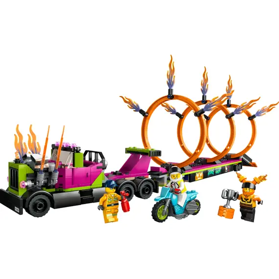 ლეგო LEGO City Stuntz Stunt Truck & Ring of Fire Challenge