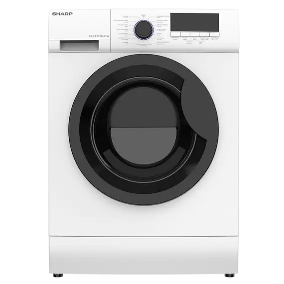 სარეცხი მანქანა Sharp ES-FE712DLZ-W, 7Kg, 1200Rpm, Washing Machine, White