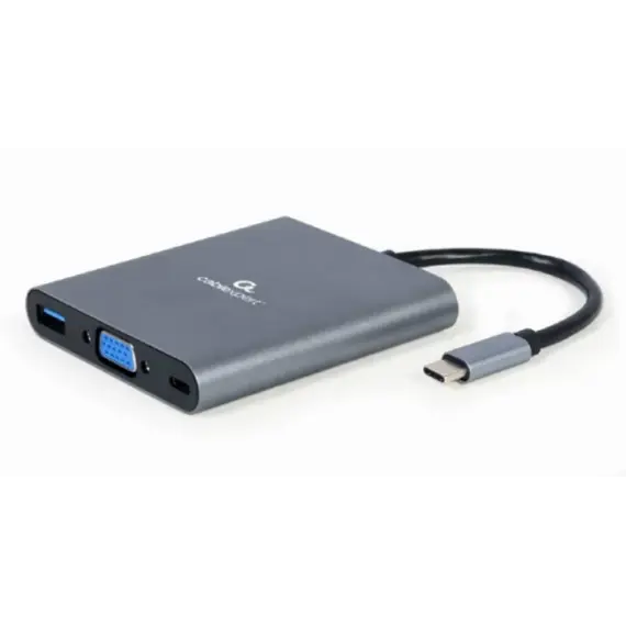ადაპტერი Gembird A-CM-COMBO6-01 USB Type-C 6-in-1 multi-port adapter