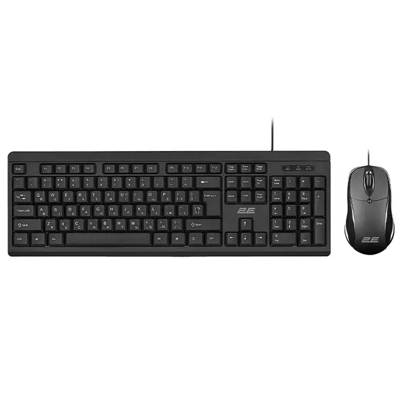 კლავიატურა და მაუსი 2E MK401 COMBO UA BLACK