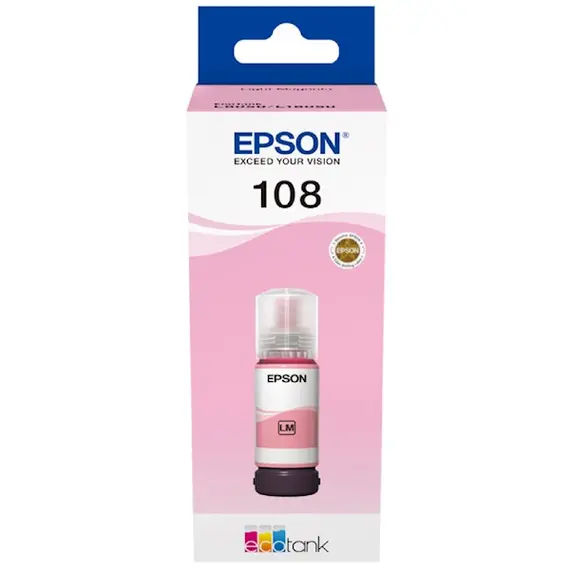 კარტრიჯის მელანი Epson 108 C13T09C64A, 7200P, Ink Cartridge, Light Magenta