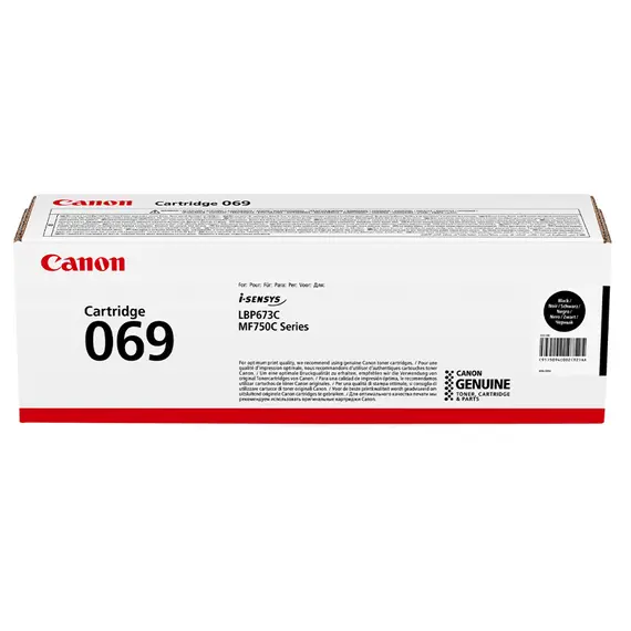 კარტრიჯი CANON 5094C002AA 069, TONER CARTRIDGE (2100 PAGES) BLACK
