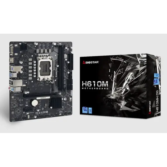 დედა დაფა LGA 1151 Mainboard,INTEL H610, Socket 1700, uATX, GbE LAN, DDR5