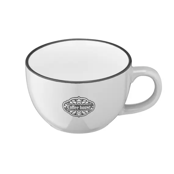 კერამიკის ჭიქა Ardesto Mug  Floerino, 480ml, ceramics, gray