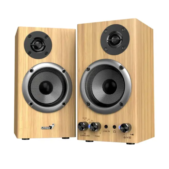 დინამიკი Genius Two-way Speaker  | 3D Surround | Bass + SP-HF520BT Wood