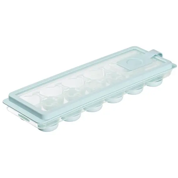 ყინულის ფორმა Ardesto Ice tray with lid Fresh Cylinder, 27х9.5х3.8cm, silicone, plastic, blue