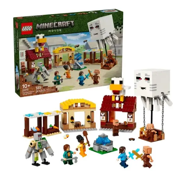 ლეგო LEGO Constructor Minecraft The Ghast Balloon Village Attack
