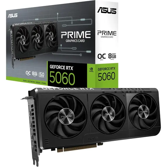 ვიდეო დაფა ASUS Graphic Card GeForce RTX 5060 8 GB GDDR7 OC PRIME-RTX5060-O8G