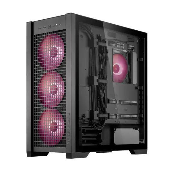 კომპიუტერის ქეისი ASUS TUF GAMING GT302 TG ARGB BLACK