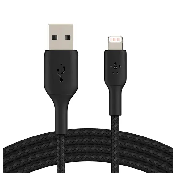 USB კაბელი BELKIN CAA002BT2MBK APPLE IPHONE CHARGER USB TO LIGHTNING CABLE 6FT