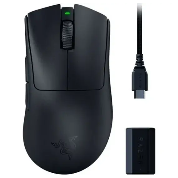 მაუსი Razer Mouse DeathAdder V3 Pro and HyperPolling Wireless, USB-C/WL, black