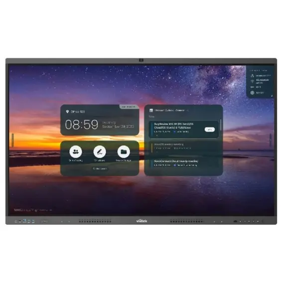 ინტერაქტიული ეკრანი Vivitek NovoTouch BK652IW, 65", RAM 4GB, 32GB, Smart Board, Black/Grey + PC Module i5-12450H, 8GB, 256GB SSD, Webcam and microphon