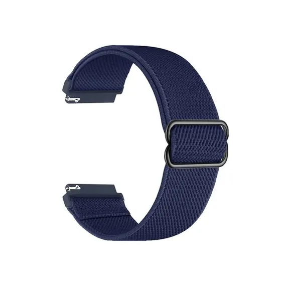 სმარტ საათის სამაჯური For Samsung Galaxy Watch6 Classic 47mm 43mm Watch Strap 20mm Adjustable Nylon Wrist Band - Dark Navy Blue