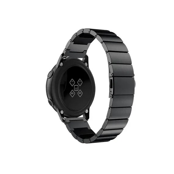 სმარტ საათის სამაჯური Stainless Steel Watch Band 20mm for Samsung Galaxy Watch Active, Smart Watch Replacement Strap - Black