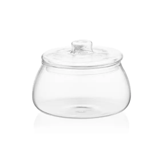 საშაქრე Ardesto Sugar bowl, 500ml, borosilicate glass, transparent