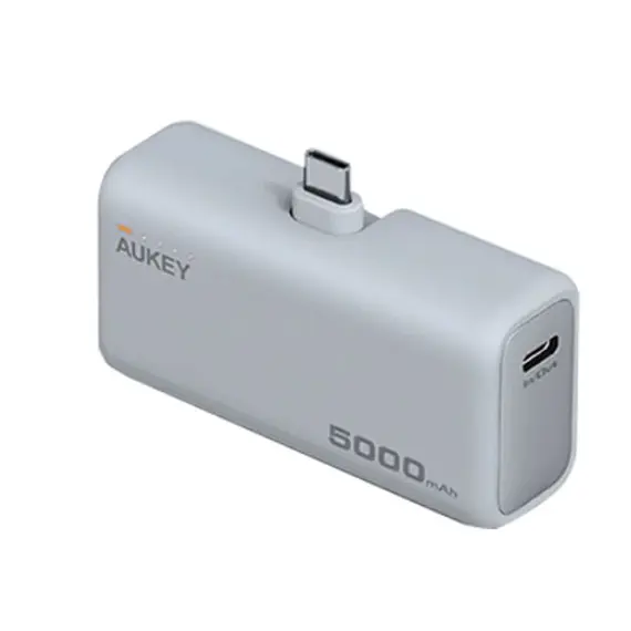 პორტატული დამტენი Aukey PB-Y59 Spark Mini 5000mAh 22.5W Compact Powerbank with USB-C Connector - White