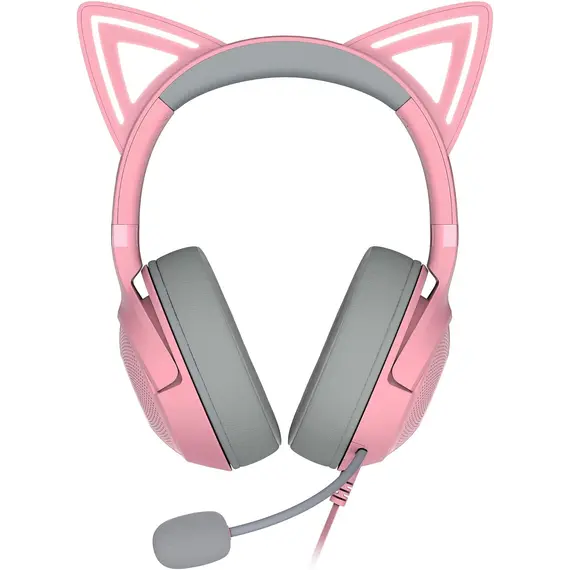 Razer Headset Kraken Kitty V2, RGB, USB, Quartz Ed.