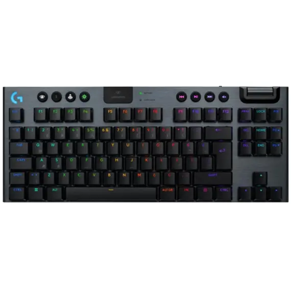 კლავიატურა LOGITECH G915 X LIGHTSPEED TKL Wireless Gaming Keyboard - BLACK - US INT'L - 2.4GHZ/BT - N/A - EMEA2