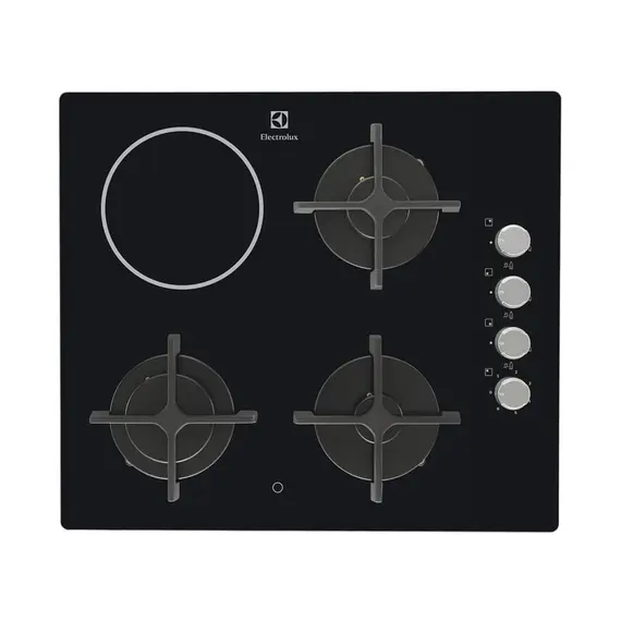 ჩასაშენებელი ქურის ზედაპირი Electrolux EGE6182NOK Hob, Built-in, Gas, Electric Black