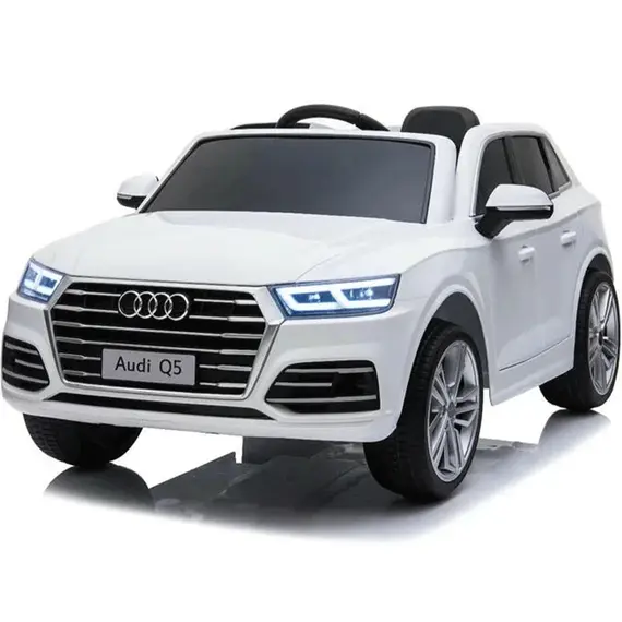 საბავშვო ელექტრო მანქანა Audi Q5B-W/ 2 ადგილიანი.კაუჩუკის საბურავით,რბილი სკამით
