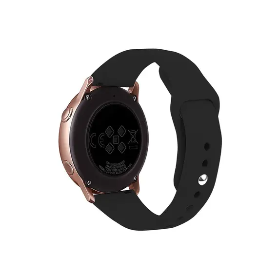 სმარტ საათის სამაჯური Kalebol KLB-GSNL-001 For Samsung Galaxy Watch6 Classic 47mm 43mm Watch Band 20mm Silicone Strap - Black