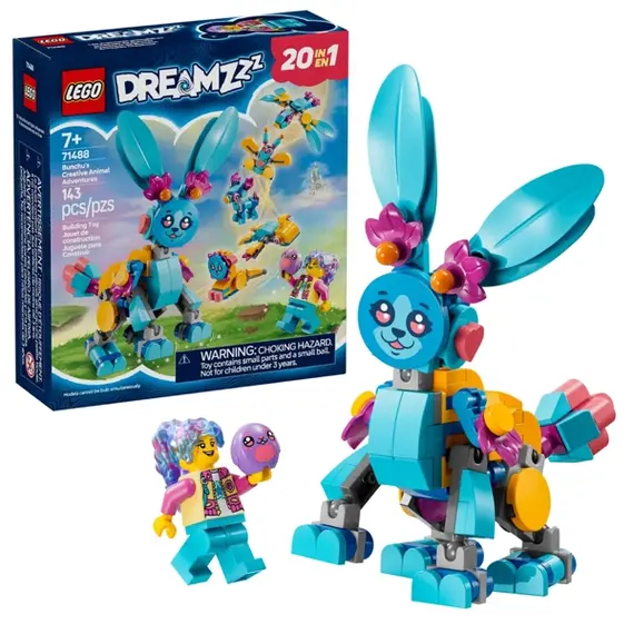 ლეგო LEGO Constructor DREAMZzz Bunchu's Creative Animal Adventures