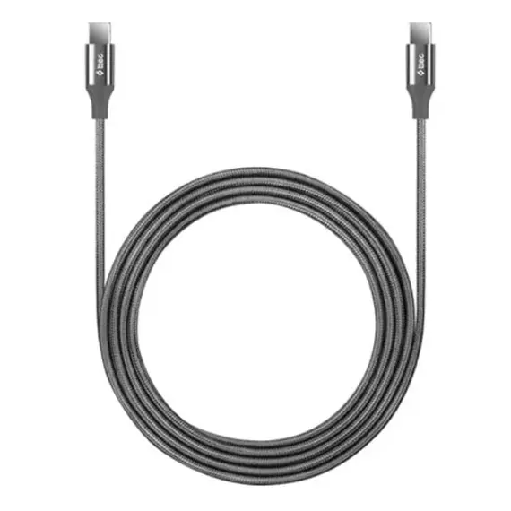 კაბელი TTEC ALUMICABLE TYPE-C - TYPE-C 200CM 65W FAST CHARGE CABLE,S.GREY 2DK51UG