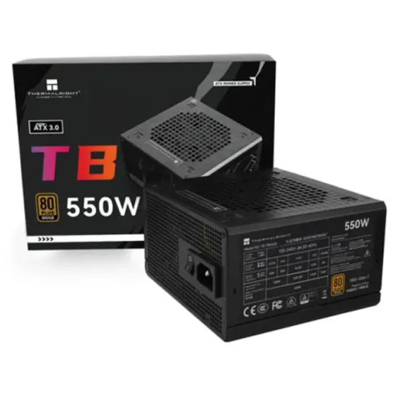 კვების ბლოკი THERMALRIGHT 550W 80 PLUS Bronze - TR-TB-550S