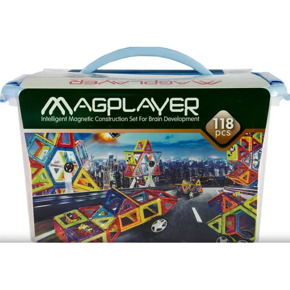 მაგნიტური კონსტრუქტორი Magplayer Designer magnetic box set 118