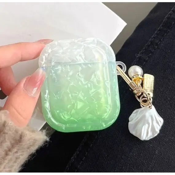 ყურსასმენის ქეისი Protective Cover For AirPods 2nd gen - Pendant/Green