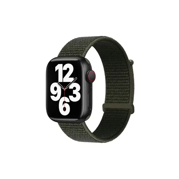 სმარტ საათის სამაჯური TVC KALEBOL Nylon Watch Band for Apple Watch Series 10 Ultra 9 8 7 SE 6 5 4 3 2 1 46mm 49mm 45mm 44mm 42mm Wrist Strap - Army Green