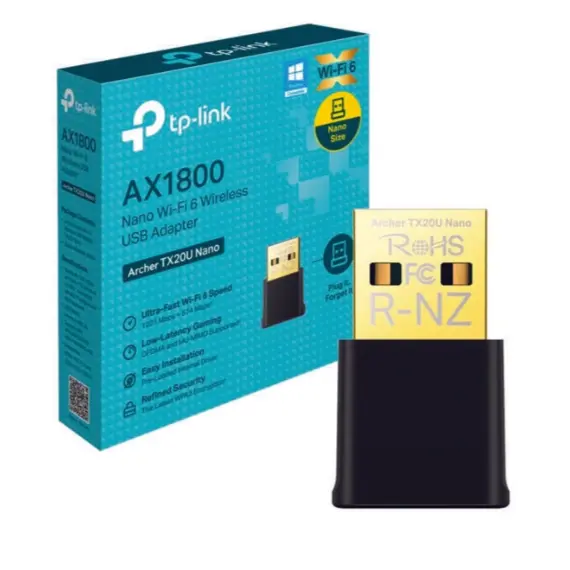 უსადენო ადაპტერი TP-Link AX1800 Nano Wi-Fi 6 Wireless USB Adapter