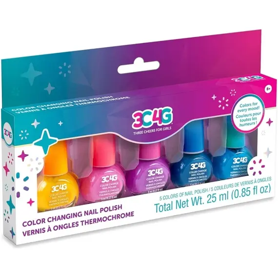 ფრჩხილების ლაქის ნაკრები Make It Real 10013MR 3C4G, Color Changing Nail Polish