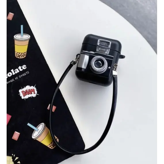 ყურსასმენის ქეისი Silicone Case For AirPods 2nd gen - Black