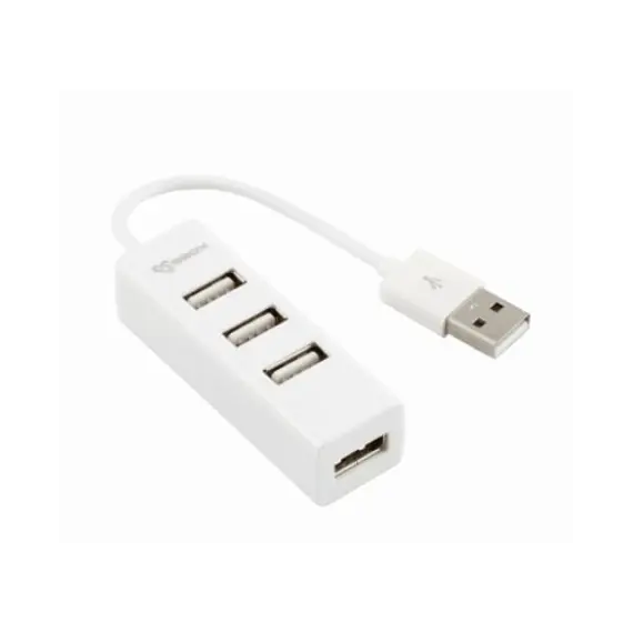 USB ჰაბი SBOX H-204 USB HUB White