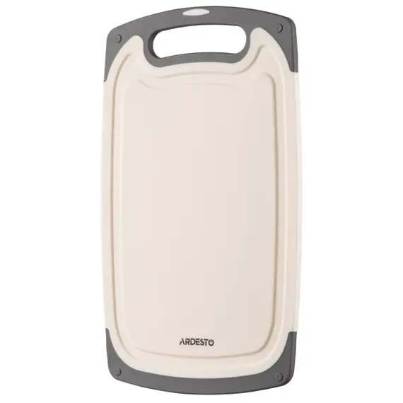საჭრელი დაფა Ardesto Cutting board Gemini, 25х15х0.8cm, plastic, white
