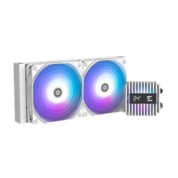 ქულერი Zalman LCS Alpha 2DS A24 ARGB, LGA1851, 1700, 1200, 115x, AM5, AM4, TDP 320W, white