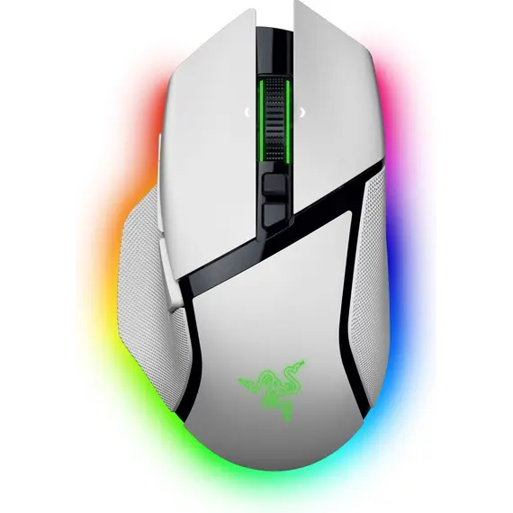 Razer Mouse Basilisk V3 Pro 35K, RGB, USB-A/WL/BT, white