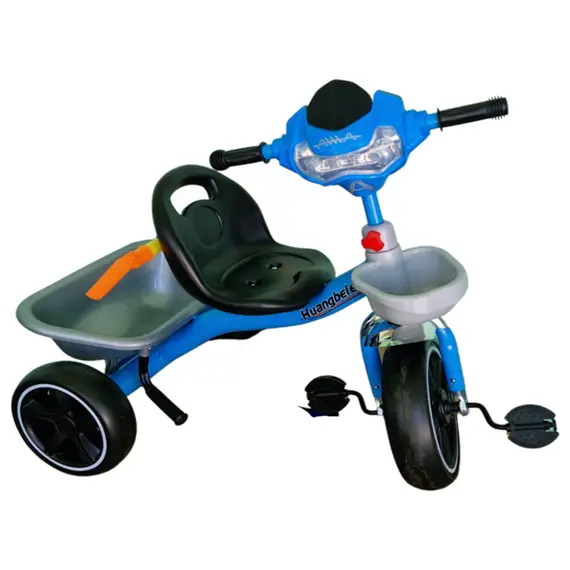 საბავშვო სამთვალა პედლებიანი ველოსიპედი 606BLU