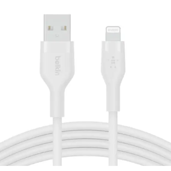 USB კაბელი Belkin USB-A Cable with Lightning Connector 1M CAA008BT1MWH White