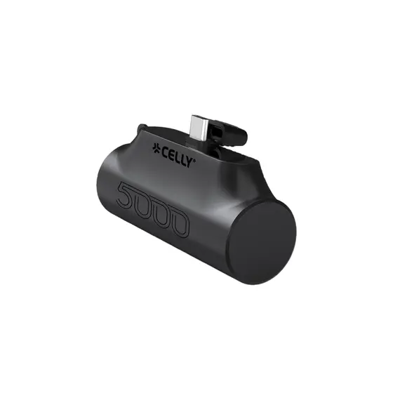 პორტატული დამტენი Celly USB-C Power Bank (5000mAh) Black