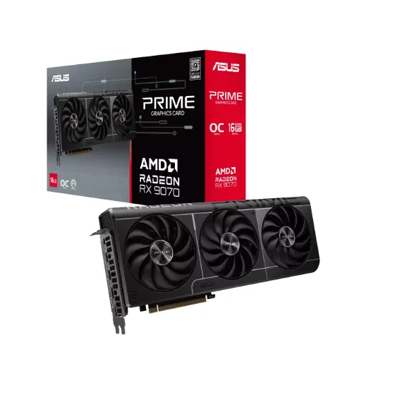 ვიდეო დაფა ASUS Graphic Card Radeon RX 9070 16GB GDDR6 OC PRIME-RX9070-O16G
