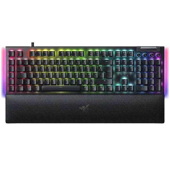 კლავიატურა Razer Keyboard mechanical BlackWidow V4, 114key, Yellow Switch, USB-A, EN/RU, RGB, black