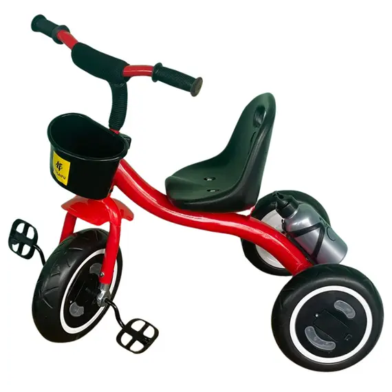 საბავშვო სამთვალა პედლებიანი ველოსიპედი 513RED